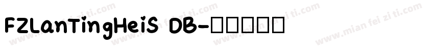 FZLanTingHeiS DB字体转换